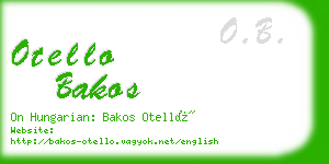 otello bakos business card